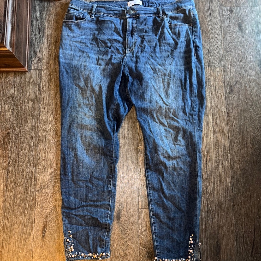 Lane Bryant 18 embellished jeans